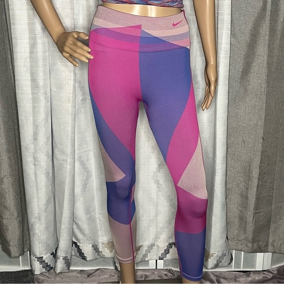Nike Sculpt Lux Icon Clash Seamless Dri-fit Knit Leggings Medium - Picture 1 of 8